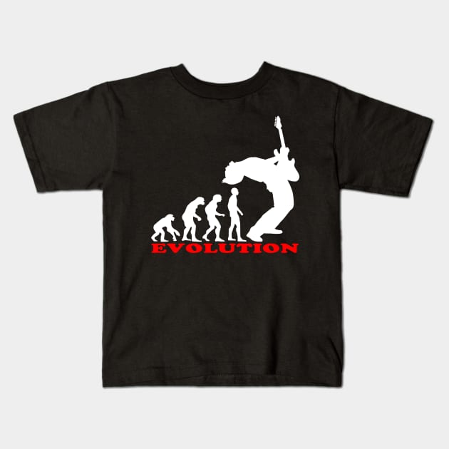 bass player, bass evolution Kids T-Shirt by hottehue